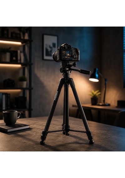 Hepu Hp-t04 Profesyonel Tripod 173 Cm 360 Top Kafa Ağırlık Kancalı Telefon Uyumlu
