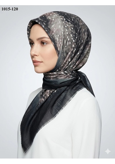 Dolce Life Dolce Cool Desenli Flamlı Pamuk Eşarp 1015-120 Çok Renkli