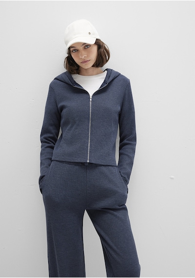 Mavi - Fermuarlı Dokulu Lacivert Sweatshirt 1613383-32184 Lacivert Mavi - Fermuarlı Dokulu Lacivert Sweatshirt 1613383-32184 Lacivert