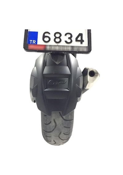 GP Kompozit Honda NC 700 D Integra 2012-2013 Uyumlu Arka Çamur Sıyırıcı Siyah