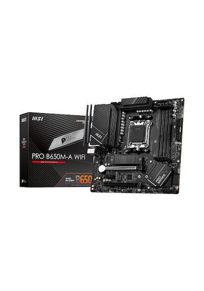 MSI MB PRO B650M-A WIFI AM5 DDR5 6400MHZ(OC) HDMI DP M.2 USB3.2 2.5G LAN WIFI 6E mATX