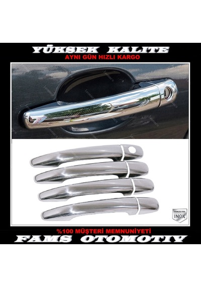 Peugeot Partner Tepee Krom Kapı Kolu 4 Kapı 2008 Üzeri P.Çelik