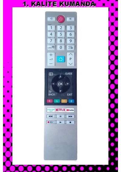 Uzaktan Kumanda 1.kalite Kumanda Mazamapp 1203 Toshiba Lcdled Tv Kumandası 8543