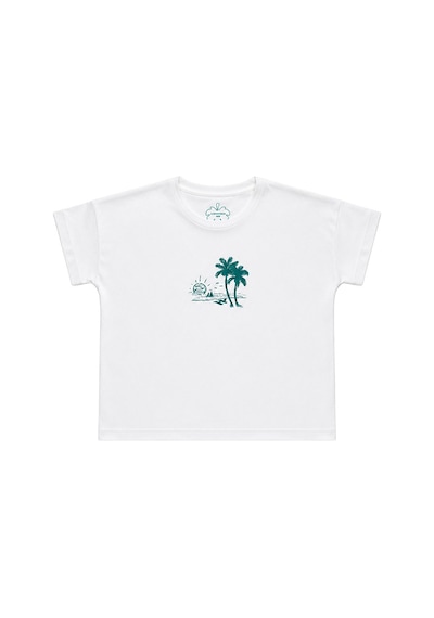 Blackspade Kız Çocuk T-shirt 52102 - Beyaz