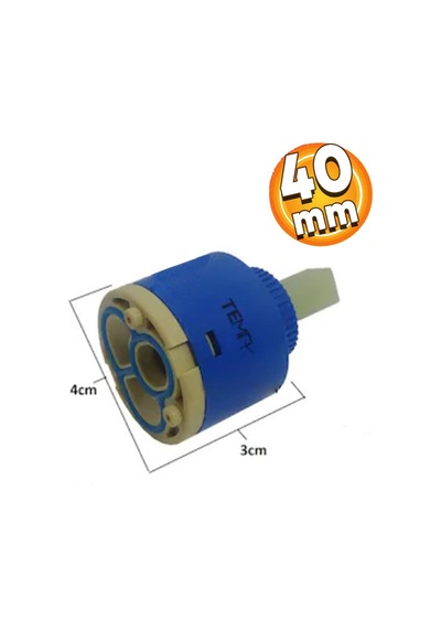 Batarya Kartuşu 40 Mm Düz Ayaksız Aç Kapa Musluk Çeşme Kartuşu