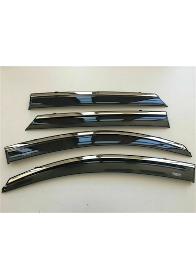 Niken Honda Uyumlu Civic 2012-2016 Model Kromlu Cam Rüzgarlığı 4lü Parça