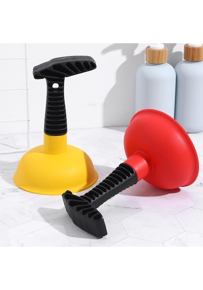 Lavabo Pompası, Güçlü Emişli 2 Adet Mini Gider Açıcı, Kısa Sap Tasarımıyla Banyo, Duş, Lavabo Ve Tuvalet Tıkanıklıklarını Kolayca Açan Pratik Ev Aleti