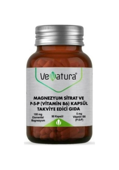 Magnezyum Sitrat Ve P5p Vitamin B6 90 Kapsül