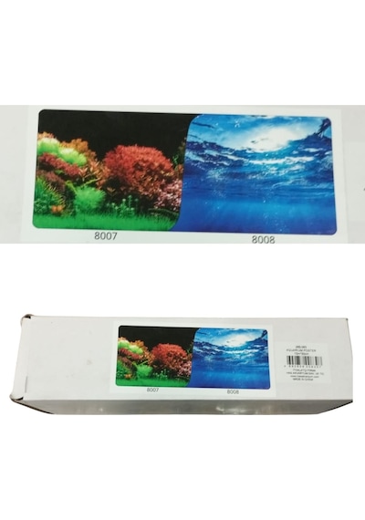 Çift Taraflı Akvaryum Arka Fonu Akvaryum Posteri 40 Cm