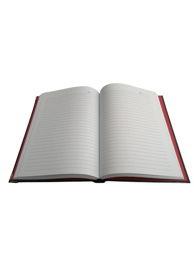 144 Yaprak 14x20 Suni Deri Modelist Çizgili Sert Kapaklı Defter Ajanda Siyah