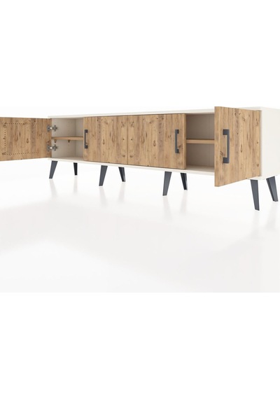 Arges Tv Ünitesi 2 Raflı 4 Kapaklı 176x30x51 Aytaşı-çam/çam Atlas Çam/atlas Çam Arges Tv Ünitesi 2 Raflı 4 Kapaklı 176x30x51 Aytaşı-çam/çam Atlas Çam/atlas Çam