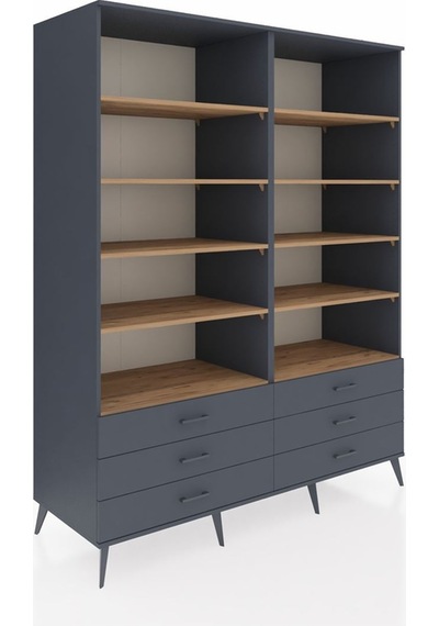 Kronos Gardrop 10 Raflı 6 Çekmeceli 176x59x221 Antrasit-çam/antrasit Çam/antrasit Kronos Gardrop 10 Raflı 6 Çekmeceli 176x59x221 Antrasit-çam/antrasit Çam/antrasit
