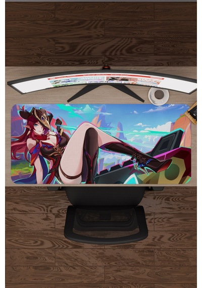 Chasca Genshin Impact Anime Gacha V1 - 90x40 Xxl Gaming Mouse Pad Fare Altlığı