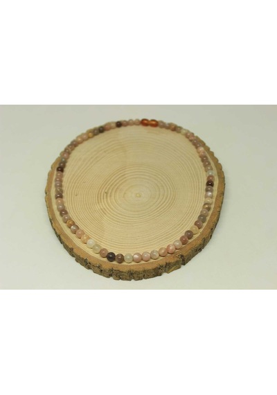 Güneş Taşı Kolye 6mm (Klipsli) Gümüş