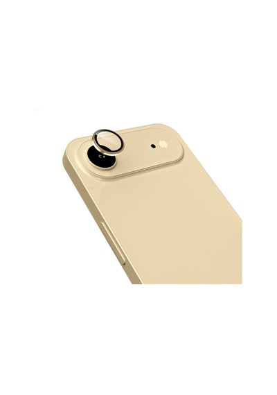 Apple Uyumlu iPad iPhone 17 Air Zore Mikro Kamera Lens Koruyucu Gold