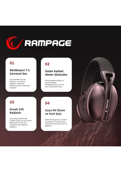 Ayrex Crack H11 Siyah Wireless 2.4g+ Bluetooth Mikrofonlu Oyuncu Kulaklığı