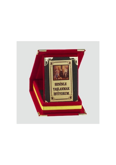 Seninle Yaşlanmak İstiyorum Plaketi Sevgililer Günü Hediyesi