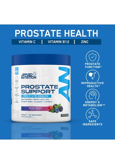 Applied Nutrition Prostate Support Pumpkin Seed , Saw Palmetto , Niacin 300 G 30 Servis