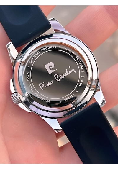 Pierre Cardin Silikon Kordon 2 Yıl Garantili 3 Atm Suya Dayanıklı Erkek Kol Saati Pp.800311f03 Siyah - Gri