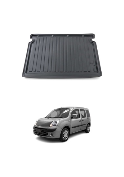 Renault Kangoo Combi Multix 2010-2016 Uyumlu Araca Özel Kauçuk Bagaj Havuzu Siyah Koltuklu İçin
