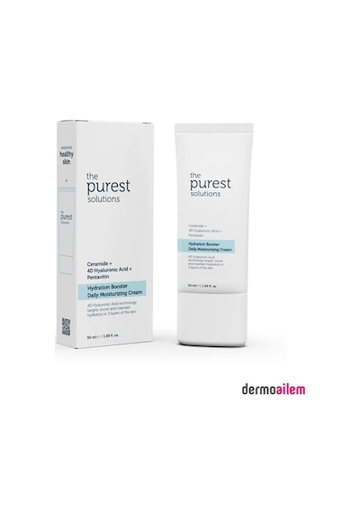 The Purest Solutions Hydration Booster Daily Moisturizing Cream 24 Saat Etkili Günlük Yoğun Nemlendirici Bakım Kremi