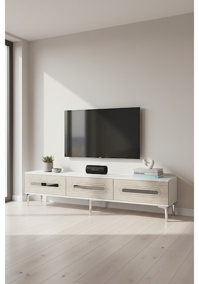 Tsa1806bts - Rany Tsa180 Tv Stand, Tv Sehpası Ve Tv Ünitesi Beyaz-traverten-sılver 180cm Tsa1806bts - Rany Tsa180 Tv Stand, Tv Sehpası Ve Tv Ünitesi Beyaz-traverten-sılver 180cm