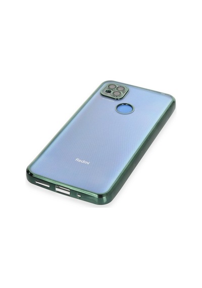 Redmi 9c Kılıf Razer Lensli Silikon - Yeşil Bz8683140482749