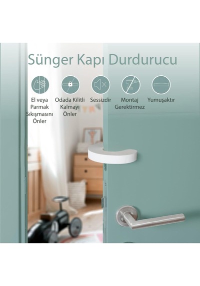 6 Paket Sünger Kapı Durdurucu