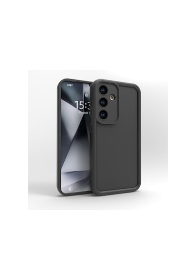 Samsung Galaxy A57 İle Uyumlu Kılıf Kamera Korumalı Yüksek Kenarlı Kapak Siyah