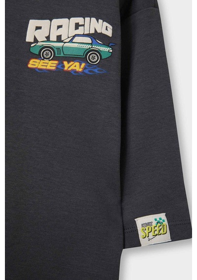 Defacto Erkek Bebek Oversize Geniş Kalıp Bisiklet Yaka Slogan Baskılı Uzun Kollu Tişört G6136a526spar126 Antrasit-ar126 Defacto Erkek Bebek Oversize Geniş Kalıp Bisiklet Yaka Slogan Baskılı Uzun Kollu Tişört G6136a526spar126 Antrasit-ar126
