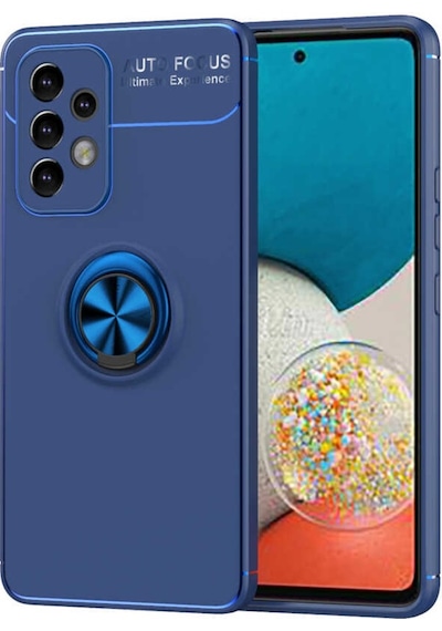 Galaxy A33 5G Kılıf Zore Ravel Yüzüklü Silikon Kılıf