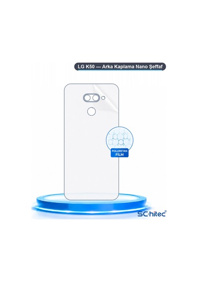 Schitec Lg K50 Uyumlu Arka Yüzey Hidrojel Koruyucu Film