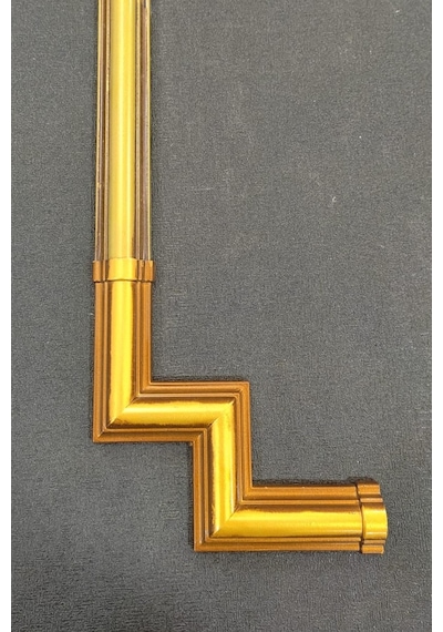 Kahve M Köşe Motif 3 cm 4 Adet