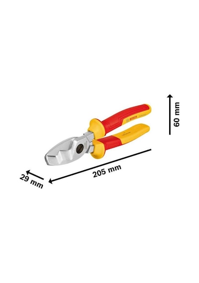 Bosch Profesyonel VDE Kablo Makası 200mm - 1600A02NF4