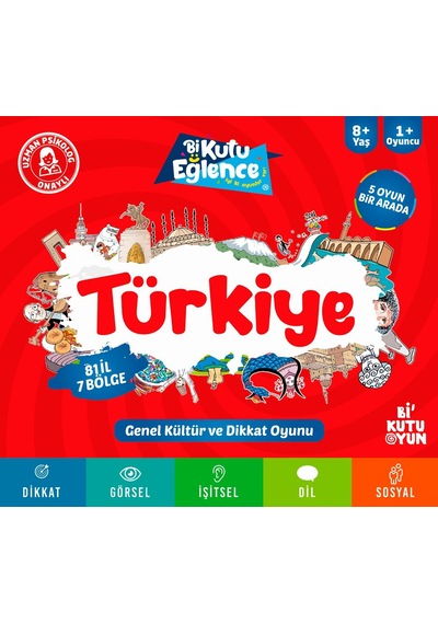 Türkiye Dikkat ve Genel Kültür Oyunu-Bi Kutu Oyun Yayınevi