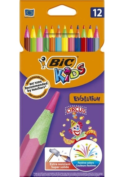 Kids Evolution Circus Kuru Boya Kalemi 12li Kutu