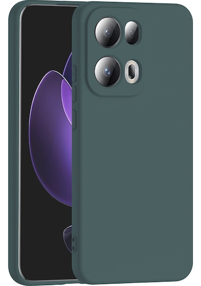 Oppo Reno 13 Pro Kılıf Zore Mara Lansman Kapak Koyu Yeşil