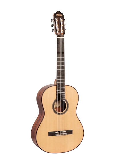 Valencia Vc704 4/4 Masif Kapak Klasik Gitar - Naturel Mat İleri Seviye Masif Ladin Solid Spruce Kapak, Maun Arka Ve Yanlar, Mat Cila İle Artırılmış Doğal Rezonans