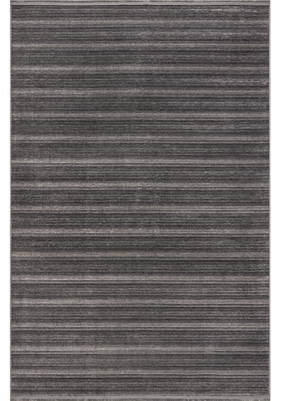 Koza Halı Stripe Antrasit Kilim Kaymaz Taban Salon Oturma Odası Antre Halıs Antrasit