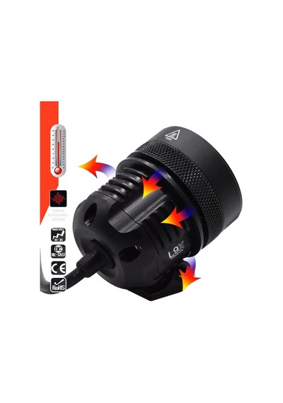 Ultra Power Lightning Usa Motosiklet Sis Farı 2 Adet 9 Led Off Road Spot Sel Kombo Delici Taşkın Çalışma Lambası