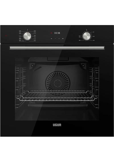 Uğur UAF 6011D SCPET A Enerji Sınıfı 10 Programlı Fry Art Ankastre Fırın Siyah