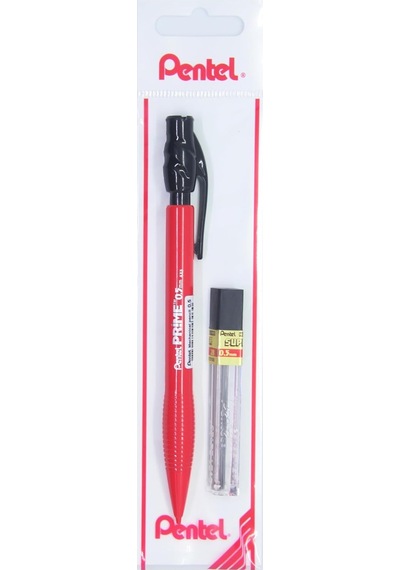 0.5 Mm Prıme Plastik Gövdeli Versatil + 12'li Yedek Uç Set Kırmızı -