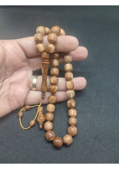 İskeçe Tesbih Exclusive Hakan Kaya Usta Eseri İmame Kalem Oyma Brezilya Menşei Natural Kuka Tesbih 6969
