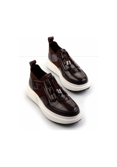 Bambi Kahve Kahve Leather Erkek Sneaker E01194010203 Kahve