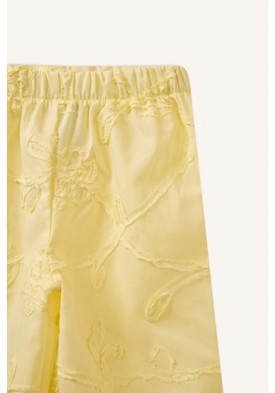 Defacto Wıde Leg 3d Poplin Pantolon Kız Bebek H4737a526smyl149 Sarı-yl149