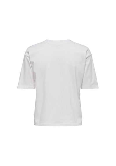 Only Onlrhıne Beyaz Kadın T-shirt 15368901 Beyaz