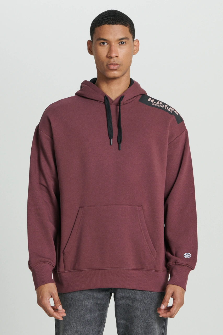 Lee Erkek Sweat L232275 838 Bordo Bordo