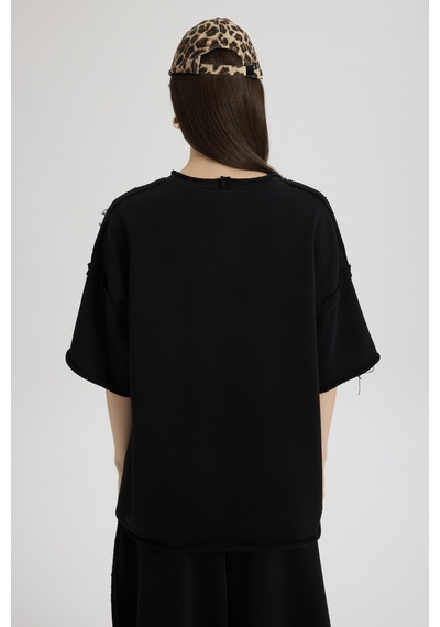 Mai Studios Co. Flex Siyah Oversize T-shirt Eşofman Takım Siyah