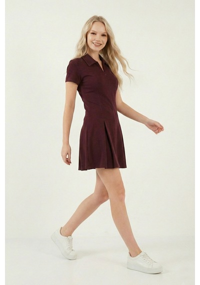 Lela Bayan Elbise 5866659 Bordo Bordo