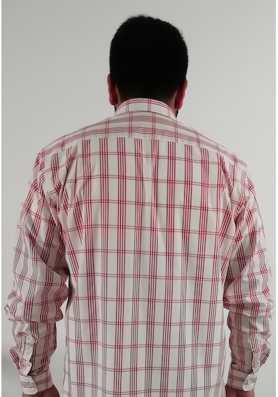 Tousus Regular Fit Ekose Erkek Gömlek Kls-4051-tss Kırmızı